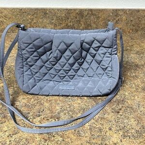 Vera Bradley Gray Quilted Crossbody Bag